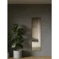 Зеркало в алюминиевой раме настенное, ONE MIRROR, 161х45 см. Черное