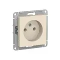 10 шт. Systeme Electric AtlasDesign Бежевая, Розетка без заземления, 16А, механизм, ATN000241