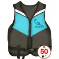 SupSafe спасательный жилет до 50 кг, 42-44 черный; бирюзовый