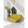 Диван раскладной с механизмом клик-кляк Джакарта 2 Горчичный CITYHD