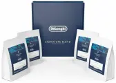 Кофе в зернах DeLonghi Premium starter pack (4 шт.250 гр. : mild blend, milk blend, espresso blend, кофе africana blend)