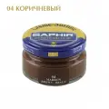 Крем банка для гладкой кожи Creme Surfine SAPHIR, цветной, банка стекло, 50 мл. (04 коричневый)
