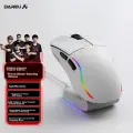 Игровая мышь Dareu A950Air Wireless with Bluetooth, Lightweight, RGB, Wireless Charging Dock, White
