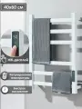 Полотенцесушитель электрический для ванной индикатором температуры 43х60см белое