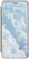Чехол-книжка на Apple iPhone 11 / Эпл Айфон 11 с рисунком Кучевые облака золотистый