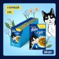 Влажный корм для взрослых кошек Felix Суп с курицей в соусе 36шт.*48г