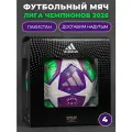 Профессиональный футбольный мяч Adidas UCL Pro, 4 размер, для улицы, белый, зеленый, фиолетовый