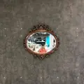 Интерьерное зеркало E084-HP от DOMKORLEONE в резной раме из красного дерева (mahogany wood), цвет орех HP