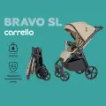 Прогулочная коляска Carrello Bravo SL CRL-5520, всесезонная, с амортизацией, бежевая