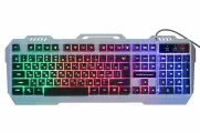 Клавиатура Nakatomi KGK-35U silver игровая Gan-Kata 104кл. корпус аллюминий RGB подсветка - серебристая 1.5м