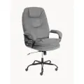 Компьютерное офисное кресло TetChair COMFORT Lux (22) metalBL на колесиках с подлокотниками, обивка ткань, цвет серый