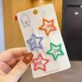 Заколки для девочек разноцветные детские Croco Gifts клик-клак, 4 шт, набор