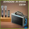 JOYROOM JR-MW03 - беспроводная BT колонка для караоке, 150Вт, 2 микрофона, пульт ДУ, LED подсветка