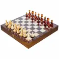 Шахматы с фигурами из янтаря Классические 37х37 см