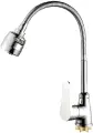 Смеситель для кухни с гибким изливом Dionis Dub4-e-301, без гибкой подводки, цвет: хром