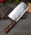 Нож-топорик кухонный, длина лезвия 19.5 см для рубки мяса кованый