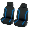Чехлы на передние сиденья (рубашка) с подголовником, черно-синий (4 предмета) ARNEZI A0508007