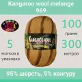 Пряжа Color City Kangaroo wool melange 969 (100г/300м, упаковка 5 мотков)