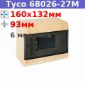 68026-27М Тусо Щиток о/п на 6 модулей с дверцей, 160х132х93мм, IP40, сосна