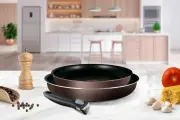 Набор посуды со съемной ручкой Ingenio Brown Handle TEFAL 3 предмета 24/28 см 04217820