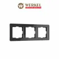 Рамка на 3 поста Acrylic Werkel W0032708, акрил, в цвете черный