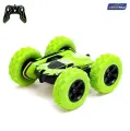 Машина-перевёртыш радиоуправляемая Трюкач , работает от аккумулятора, цвет зелёный