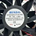 DL RUNDA RD1238B24VH-S DC 24 В 1,90 А 120x120x38 мм 2-проводной охлаждающий вентилятор для сервера, black
