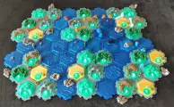 3D Гексы для настольной игры Колонизаторы (Catan) 5-6 игроков с дополнением Мореходы