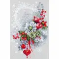 Набор для вышивания крестиком Чудесная игла Зимний каприз 19х28 см, Узоры Цветы
