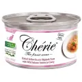 Корм для кошек Pettric Cherie, беззерновой, c полосатым тунцом, с тунцом, с лососем 24 шт. x 80 г (кусочки в соусе)