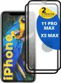 Комплект 2 шт защитное стекло для iPhone XS Max, 11 Pro Max, Противоударное стекло на Айфон ХС Макс, 11 Про Макс