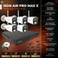 Беспроводная система видеонаблюдения на 5 камер ISON AIR-PRO-MAX-X-5 8 мегапикселей с жестким диском