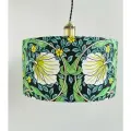 Абажур подвесной English style с цветочным принтом