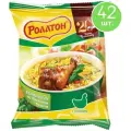 Роллтон 60г. Вермишель на домашнем бульоне с курицей, брикет 42 шт.