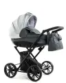 Коляска-люлька BEBIZARO MERCED GRAPHITE дождевик, москитная сетка, подстаканник, сумка для мамы
