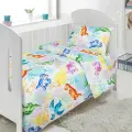 Лайт Постель комплект постельного белья Динозаврики, простыня на резинке 80х160см