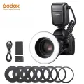 Godox MF-R76 кольцо 76 5000K Macro LED Ring Light Вспышка Speedlite Для Фотоаппарата Sony Canon Nikon