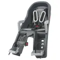 Детское кресло переднее Polisport GUPPY MINI FF крепление на рулевую трубу, dark grey/silver