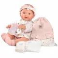 Кукла-пупс Antonio Juan Реборн интерактивная Мия Мария с рюкзаком 42 см пьет писает виниловая 50266