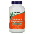 Таблетки NOW Calcium & Magnesium, без вкуса, 250 штук, для повышения работоспособности