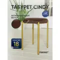 Табурет для кухни Cindy, 2 штуки шоколадный, золотой каркас