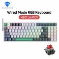 Machenike K500 Mechanical Keyboard Проводная Клавиатура K500-B94 С RGB-подсветкой С Возможностью Горячей Замены