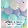 Воздушные шары с гелием под потолок Нежные макарунсы 5 шт.