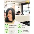 Голова манекена учебная Sunrise. Шатенка 70% натуральная.