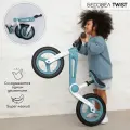 Двухколесный беговел Amarobaby Twist, синий/белый