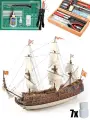 Модель корабля от OcCre (Испания), San Felipe, 900 часов, 830х320х630 мм, М.1:86, подарочный набор с инструментами, красками, лаком и клеями