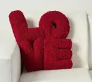 Декоративная подушка любовь 40*40 см из ткани букле барашек