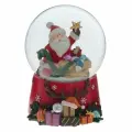 Фигурка в стеклянном шаре Дед Морозмузыка от ключа, D10 см, 10х10х14 см