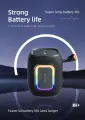 Колонка блютуз беспроводная, влагозащита, RGB подсветка,15 Вт для дома, улицы и путешествий, JDtec SODLK-T26