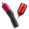 Роторная тату машинка с беспроводным блоком Skinductor Vertigo & WX-6 Pro Red